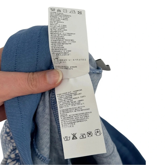 Vivienne Westwood Orb-Embroidered Jogger Herringbone Pattern Blue Large - Picture 10 of 10